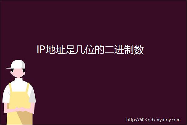 IP地址是几位的二进制数